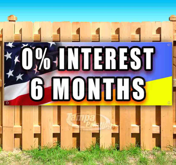 0% Interest 6 Months Banner