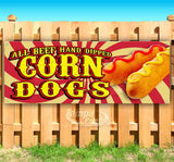 All Beef Hand Dipped Corn Dog Banner