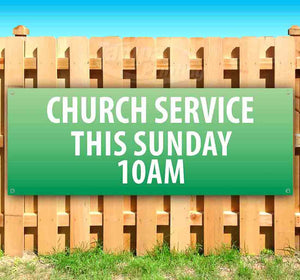 Church Service This Sunday Banner