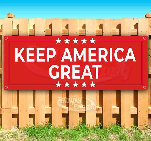 Trump Keep America Great Stars Banner