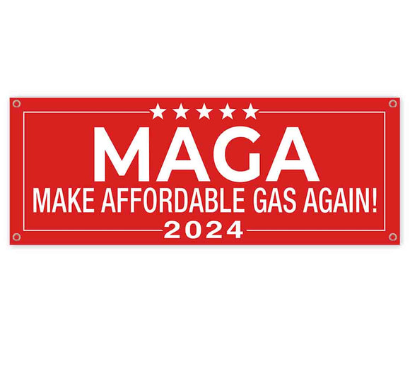 Make Gas 2024 red Banner