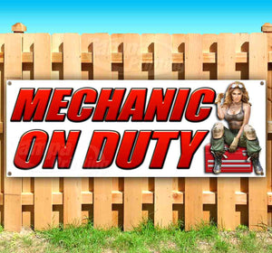 Mechanic On Duty Banner
