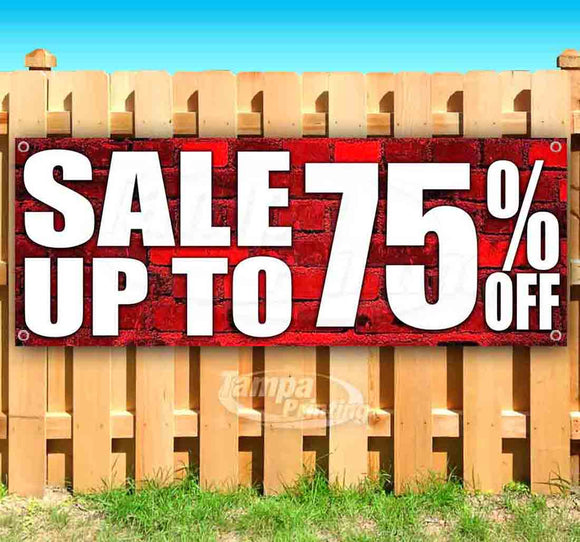 Sale Up To 75% Off Banner