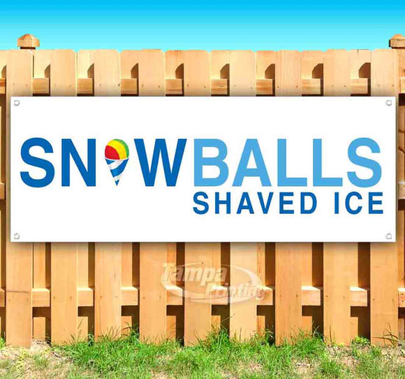 Snowballs Shaved Ice Banner