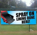 Spray On Lining Done Here Banner