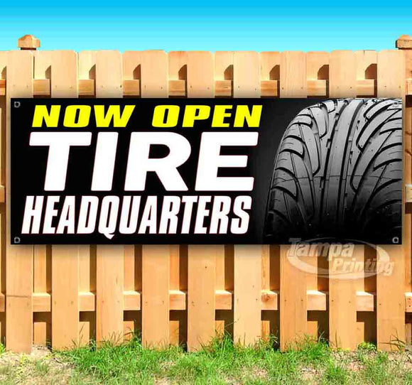 Now Open Tire Headquarters Banner