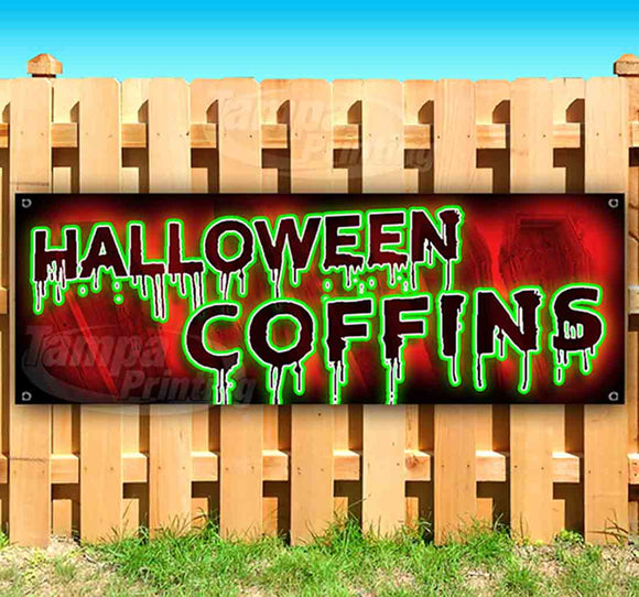 Halloween Coffins Banner