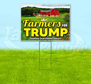 Farmers For Trump Yard Sign