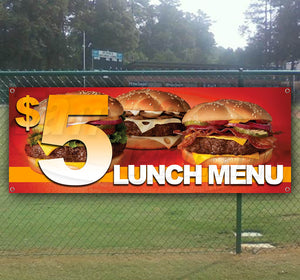 $5 Lunch Banner