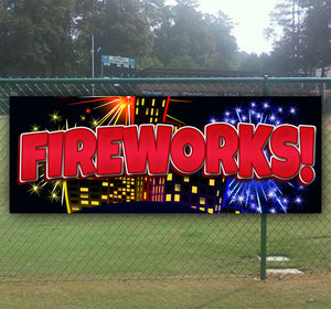 Fireworks Banner