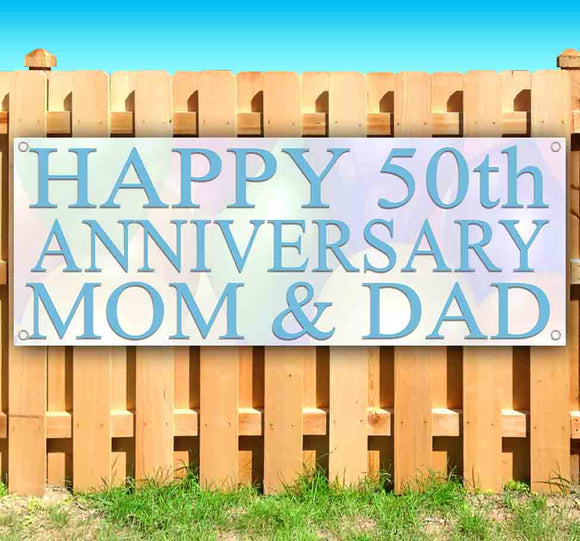 Happy 50th Anniversary Mom & Dad Banner