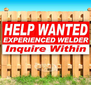 Help Wanted Experienced Welder Banner