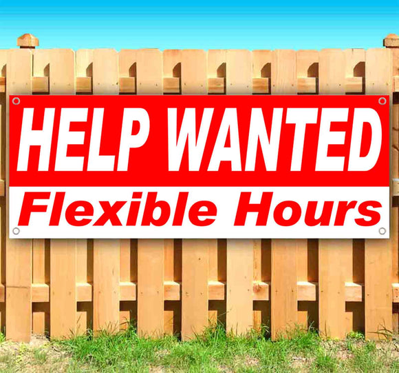 Help Wanted Flexible Hours Banner