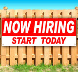 Now Hiring Start Today Banner