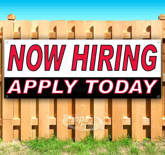 Now Hiring Apply Today Banner