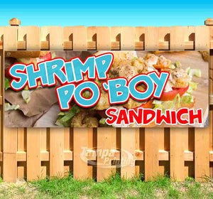 Shrimp Po 'Boy Sandwich Banner