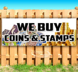 We Buy Coins and Stamps Banner
