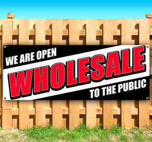 Wholesale To The Public Banner