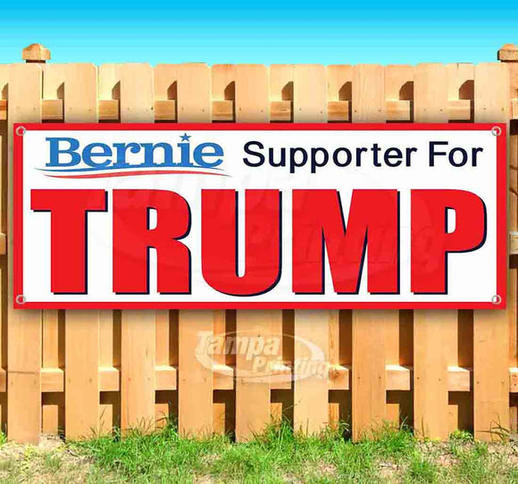 Bernie Supporter For Trump Banner