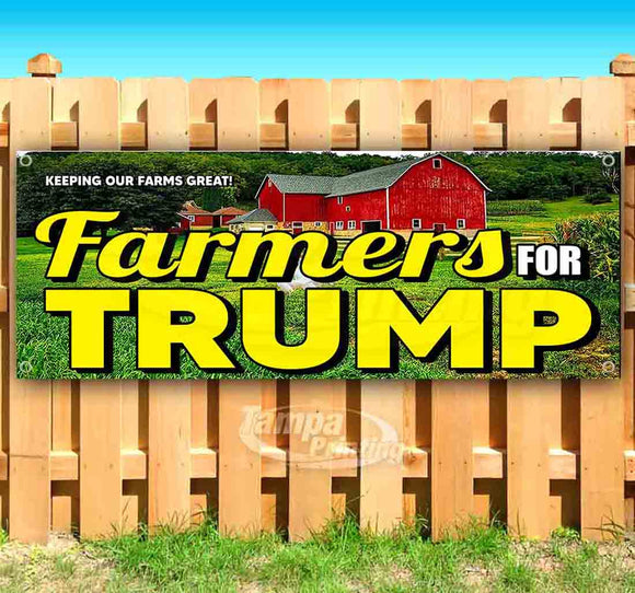 Farmers For Trump Banner