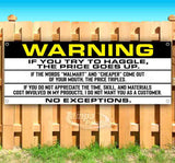 Funny Car Audio Haggle Price Banner
