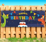Happy Birthday Dinosaur Banner