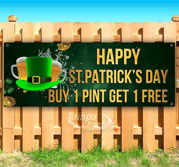 Happy St.Patrick's Day Buy 1 Get 1 Free Banner