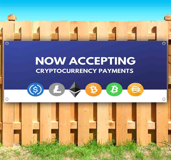 Now Accepting Cryptocurrency Payments Banner