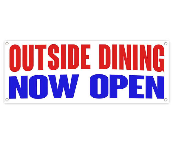 Outside Dining Open Banner