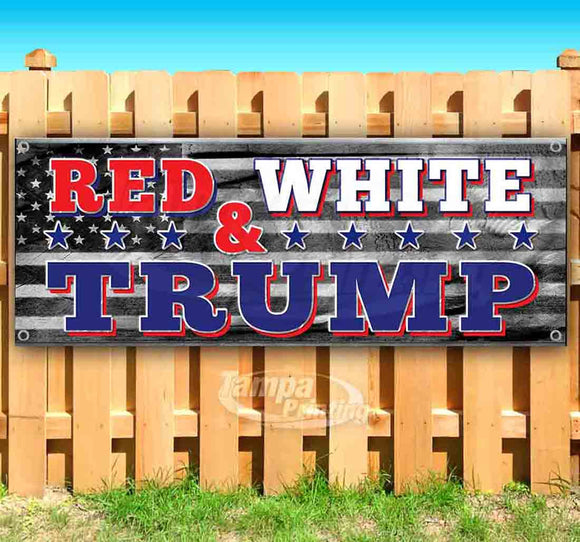 Red White And Trump Banner