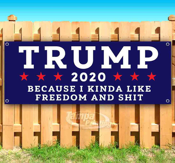 Trump 20 I Like Freedom Banner