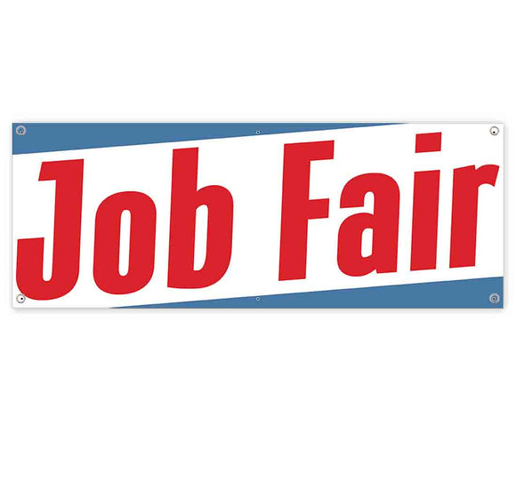 Job Fair Sign Examples Full Color Custom Banners | 24 hr Production. Fast Free Shipping ...