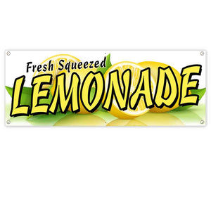 Fresh Squeezed Lemonade Banner