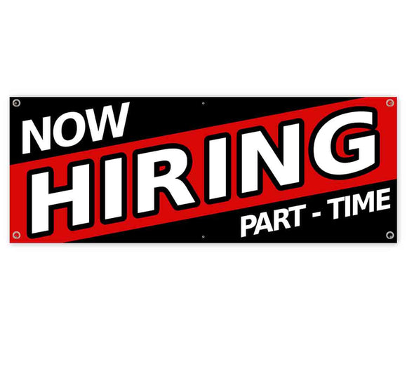 Now Hiring Part Time Banner