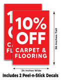 10 Off Carpet and Flooring A-Frame Signs, Decals, or Panels