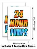 24 Hour Pumps A-Frame Signs, Decals, or Panels