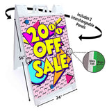 Sale 20% Off A-Frame Signs, Decals, or Panels