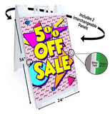 Sale 5% Off A-Frame Signs, Decals, or Panels