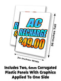 AC Recharge $49.00 A-Frame Signs, Decals, or Panels