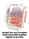 Decking Material 65% Off A-Frame Signs, Decals, or Panels