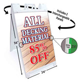 Decking Material 85% Off A-Frame Signs, Decals, or Panels
