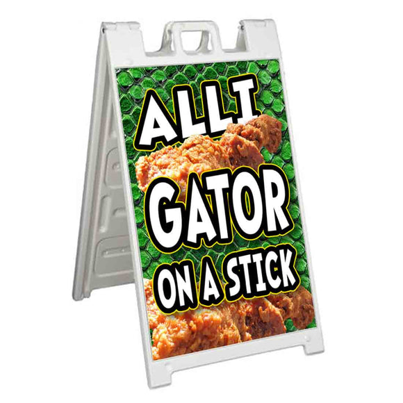 Alligator On A Stick A-Frame Signs, Decals, or Panels