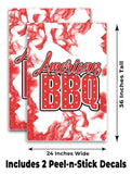 American BBQ A-Frame Signs, Decals, or Panels