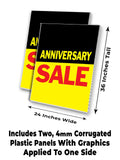 Anniversary Sale A-Frame Signs, Decals, or Panels
