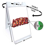 Apples A-Frame Signs, Decals, or Panels