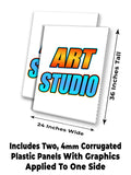 Art Studio A-Frame Signs, Decals, or Panels