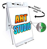 Art Studio A-Frame Signs, Decals, or Panels