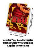 BBQ A-Frame Signs, Decals, or Panels