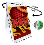 BBQ A-Frame Signs, Decals, or Panels