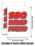 BBQ Baked Potato A-Frame Signs, Decals, or Panels